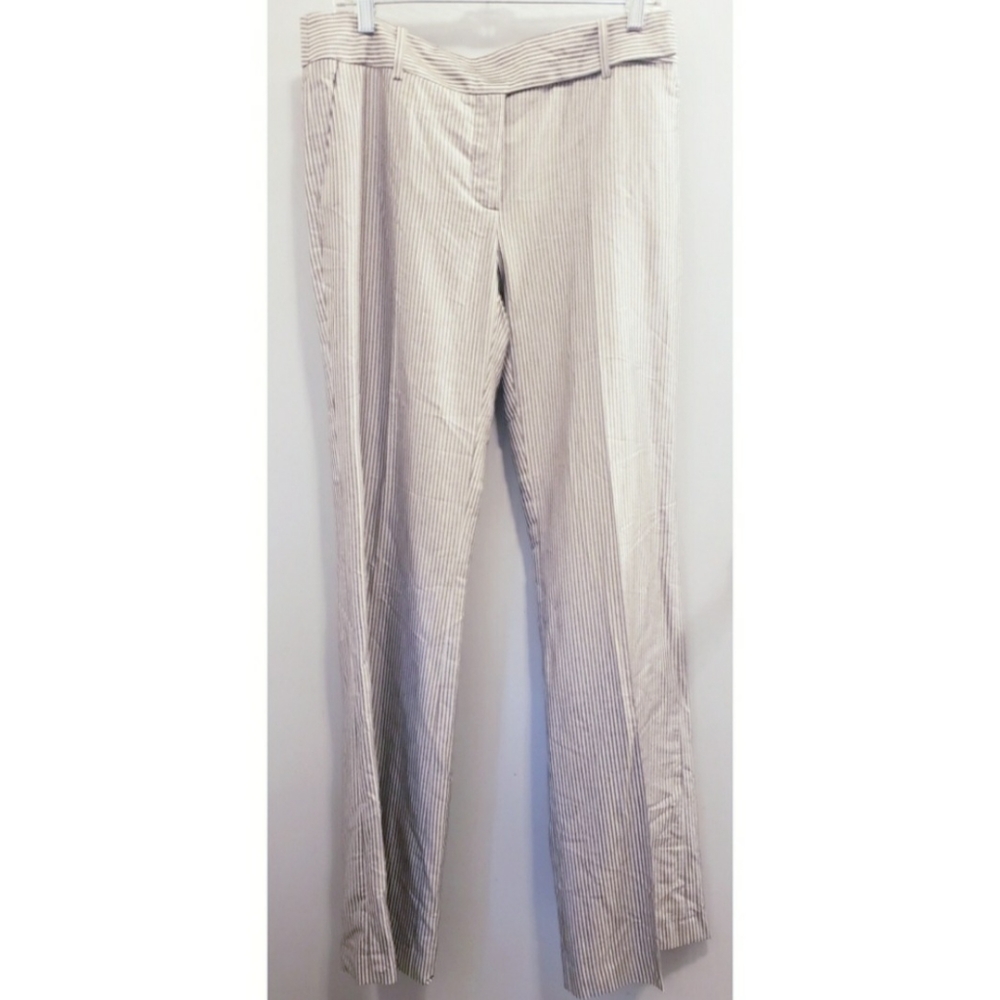 Zara striped wide leg trousers 10